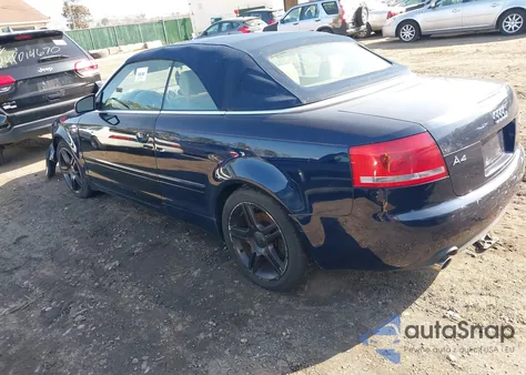 2007 Audi A4 2.0T from USA, damaged, VIN WAUDF48H47K031653